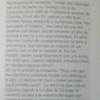 Documentos de Bibliotecas Rurales Argentinas en los medios.