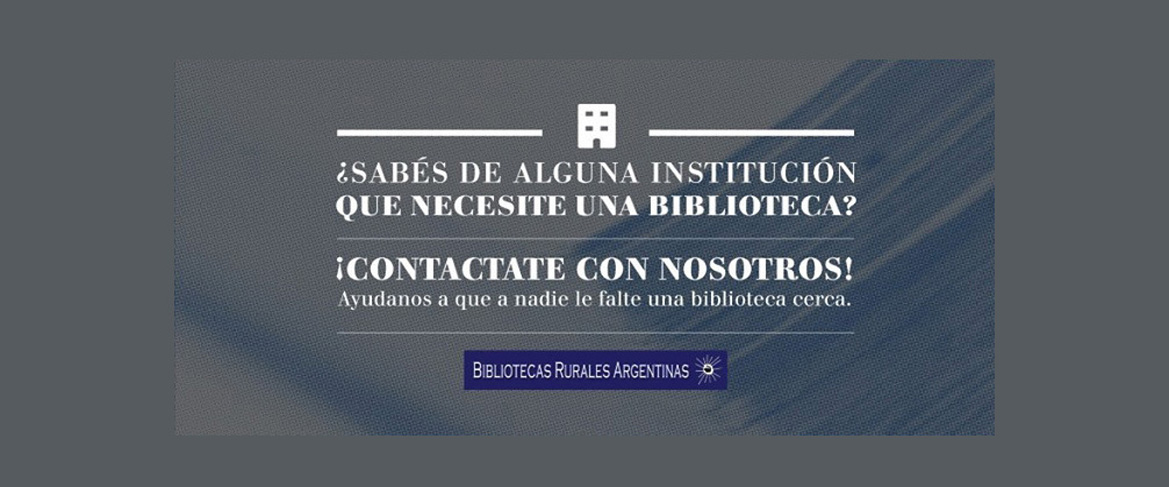 Bibliotecas Rurales Argentinas es una asociación civil fundada en 1963 con el objeto de garantizar el acceso igualitario a los contenidos culturales en todo el país.